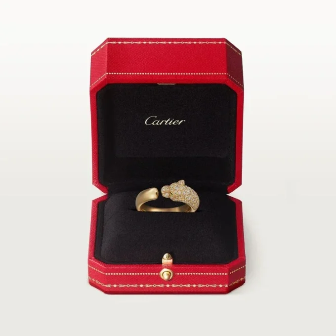 Panthere De Cartier Diamantring, Gelbgold | Cartier US