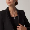 Panthere De Cartier Halskette – Weißgold, schwarzer Lack, Smaragde, Onyx, Diamanten – Cartier