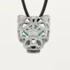 Panthere De Cartier Halskette – Weißgold, Smaragde, Diamanten, Onyx – Cartier