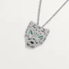 Panthere De Cartier Halskette – Weißgold, Smaragde, Diamanten, Onyx – Cartier