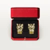 Panthere de Cartier Ohrringe – Gelbgold, Lack, Diamanten, Tsavorit-Granate, Onyx – Cartier