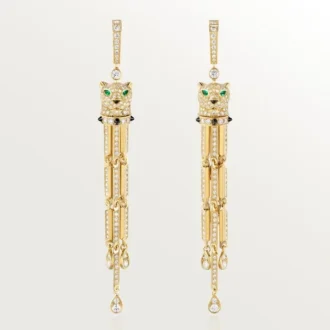 Panthere De Cartier Ohrringe, pavé-gefasst