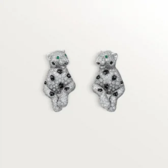 Panthere De Cartier Ohrringe, pavé-gefasst