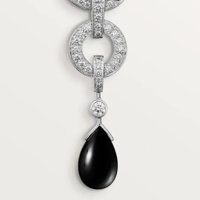 Panthere De Cartier Ohrringe, pavé-gefasst