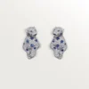 Panthere de Cartier Ohrringe, Saphire, Pavé