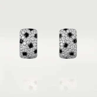 Panthere De Cartier Ohrringe – Weißgold, Onyx, Diamanten – Cartier