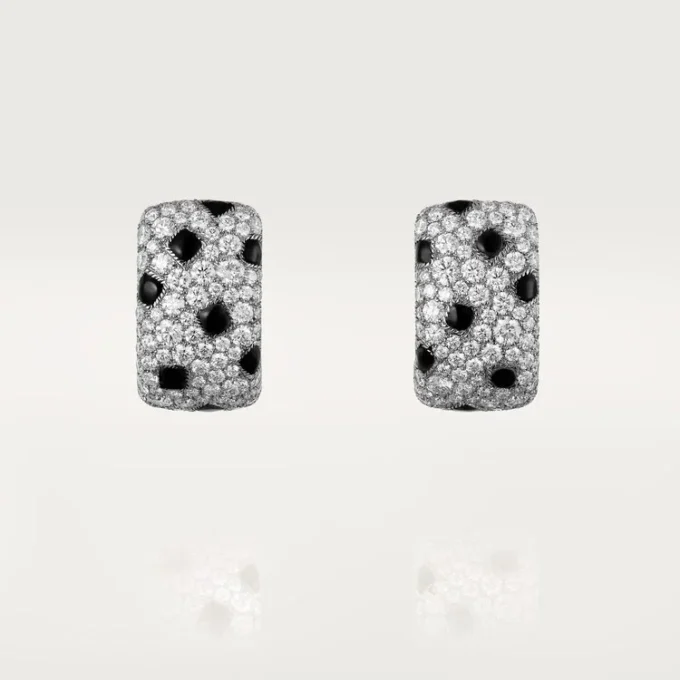 Panthere De Cartier Ohrringe – Weißgold, Onyx, Diamanten – Cartier