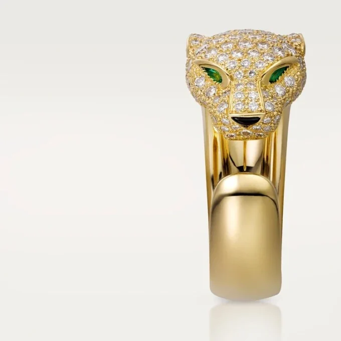 Panthere De Cartier Ring – Gelbgold, Diamanten, Smaragde, Onyx – Cartier