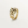 Panthere De Cartier Ring – Gelbgold, Lack, Diamanten, Tsavorit-Granat – Cartier