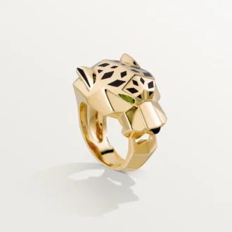 Panthere De Cartier Ring – Gelbgold, Lack, Tsavorit-Granat, Onyx – Cartier