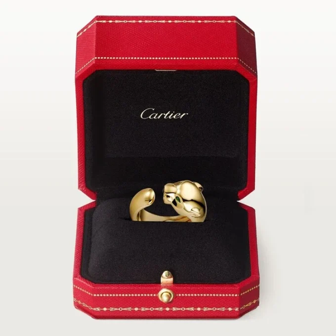 Panthere De Cartier Ring – Gelbgold, Onyx, Tsavorit-Granat – Cartier