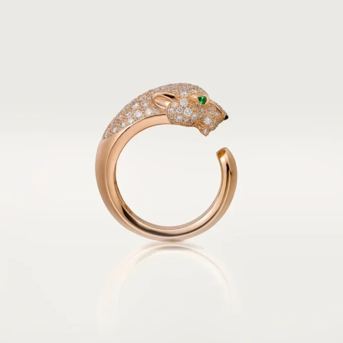 Panthere De Cartier Ring – Roségold, Diamanten, Smaragde, Onyx – Cartier