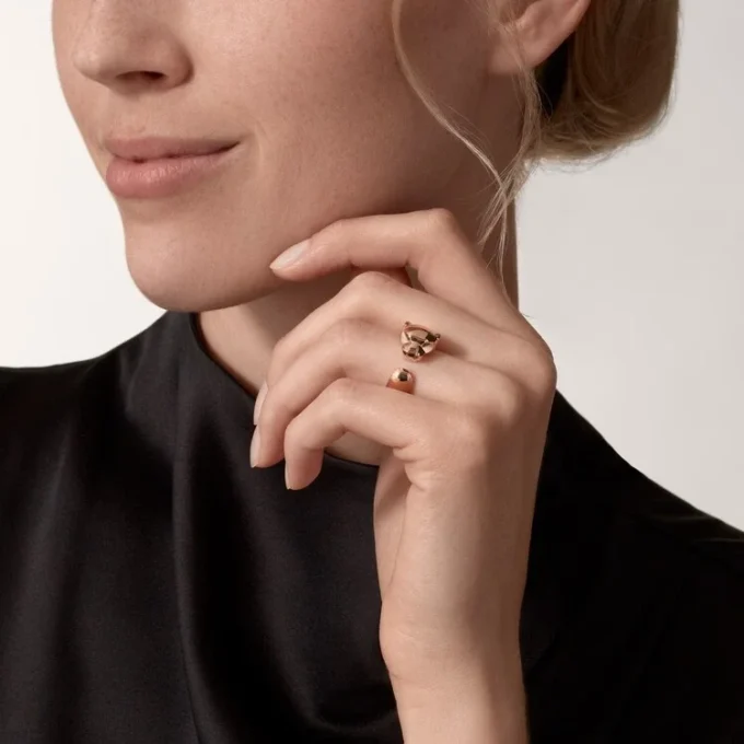 Panthere De Cartier Ring – Roségold, Tsavorit-Granate, Onyx – Cartier