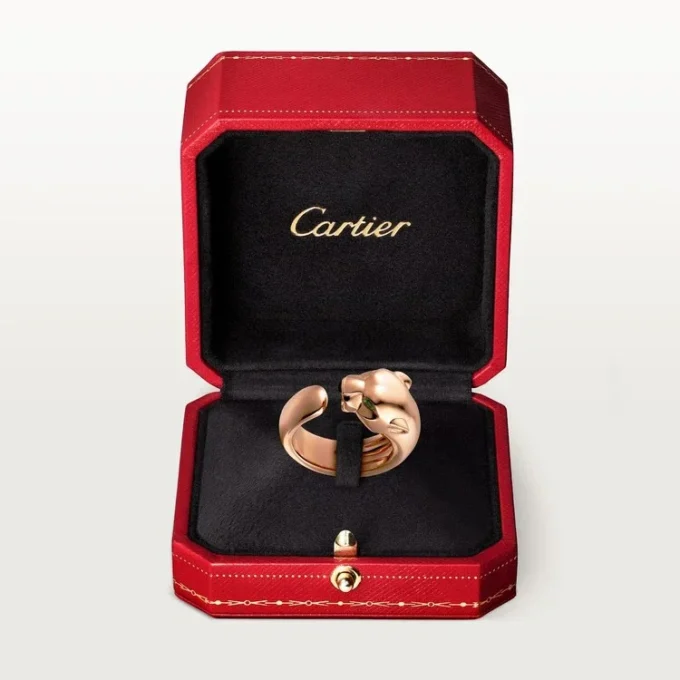 Panthere De Cartier Ring – Roségold, Tsavorit-Granate, Onyx – Cartier