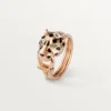 Panthere De Cartier Ring – Roségold, Tsavorit-Granate, Onyx, schwarzer Lack, Diamanten – Cartier