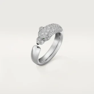 Panthere De Cartier Ring – Weißgold, Smaragde, Onyx, Diamanten – Cartier