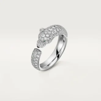 Panthere De Cartier Ring – Weißgold, Smaragde, Onyx, Diamanten – Cartier