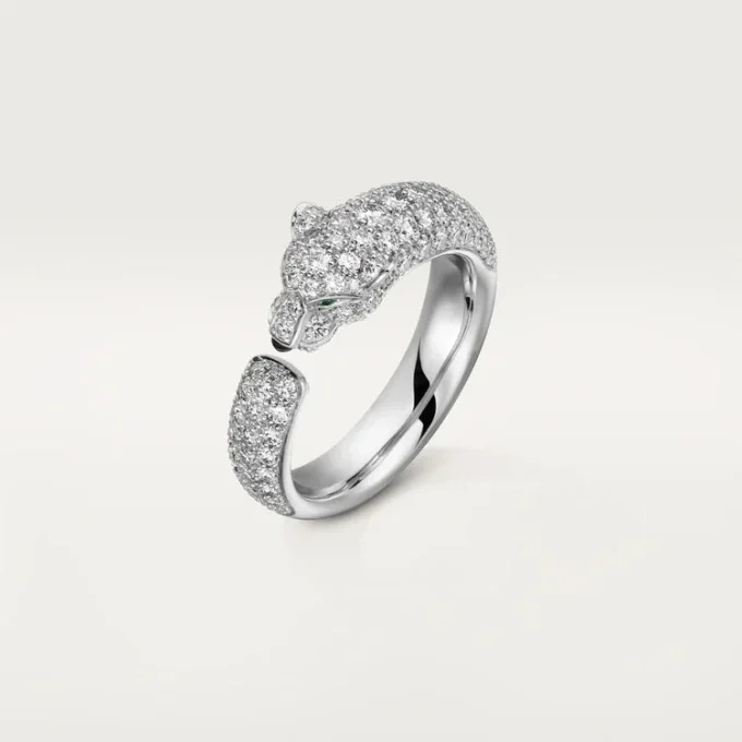Panthere De Cartier Ring – Weißgold, Smaragde, Onyx, Diamanten – Cartier
