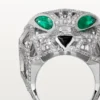Panthere De Cartier Ring – Weißgold, Smaragde, Onyx, Diamanten – Cartier