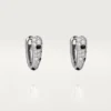 Panthere Diamond Small Hoop Ohrringe, Weißgold | Cartier Us