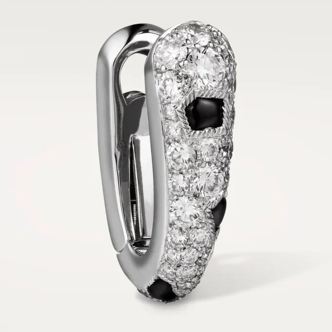 Panthere Diamond Small Hoop Ohrringe, Weißgold | Cartier Us