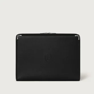 Portfolio, Must de Cartier – Schwarzes Kalbsleder, Palladium-Finish – Cartier