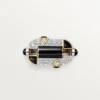 Ring „Geometrie & Contrastes“, Onyx, Pavé