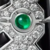 [Sur]Naturel Ohrringe – Weißgold, Smaragde, Onyx, Diamanten – Cartier