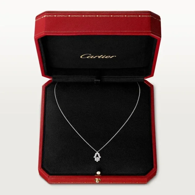 Symbol-Halskette – Weißgold, Diamant – Cartier