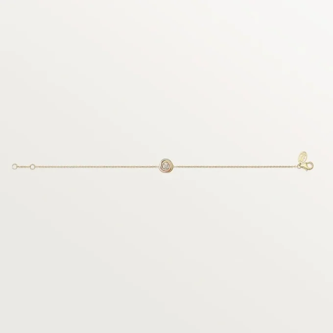 Trinity-Armband, an Kette, 1 Diamant