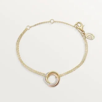 Trinity-Armband, an Kette, Diamanten