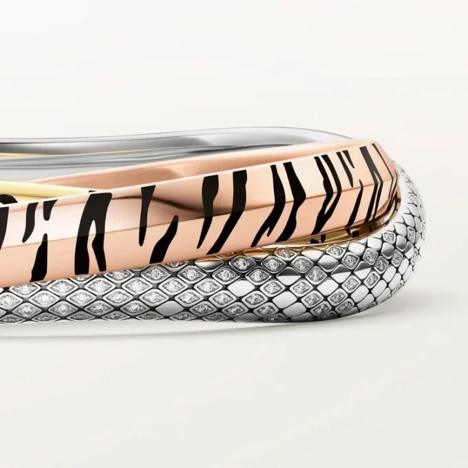 Trinity-Armband, Lack, Diamanten
