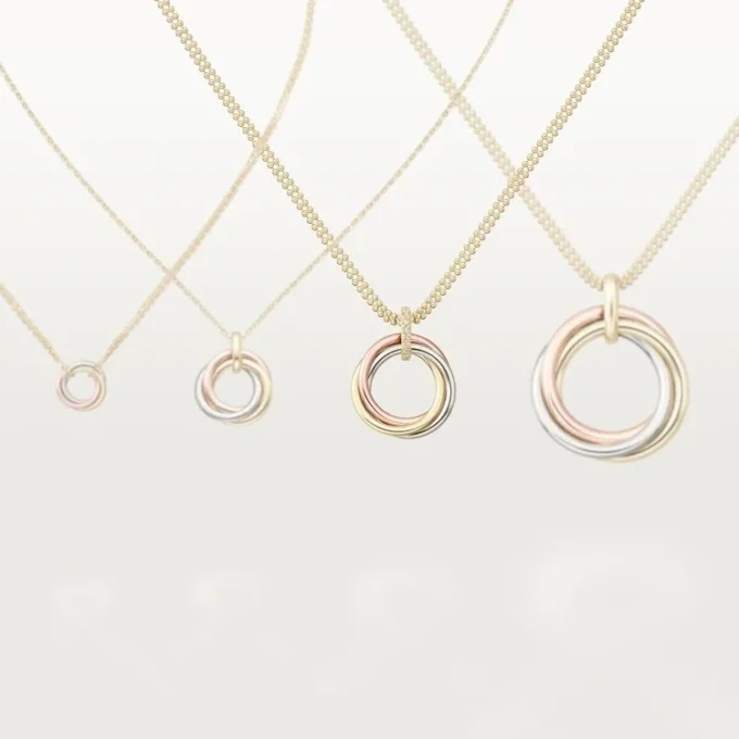 Trinity-Diamantkette aus dreifarbigem Gold | Cartier US