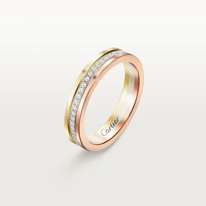 Trinity-Ehering – Weißgold, Gelbgold, Roségold, Diamanten – Cartier