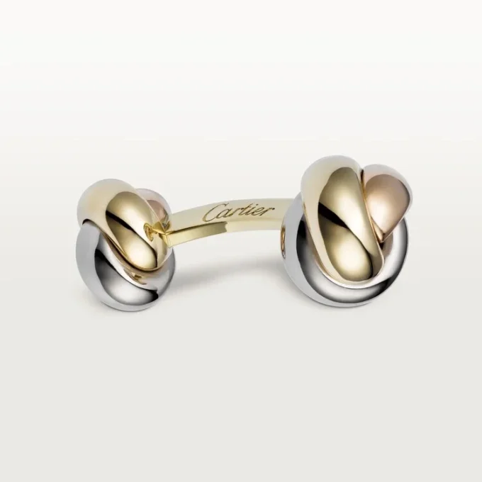 Trinity-Manschettenknöpfe – Gelb-, Rosé- und Weißgold – Cartier