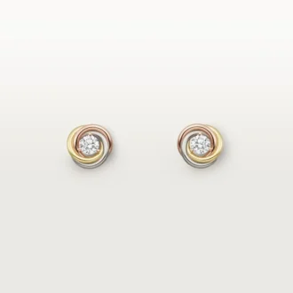 Trinity-Ohrringe, 2 Diamanten