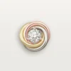 Trinity-Ohrringe, 2 Diamanten