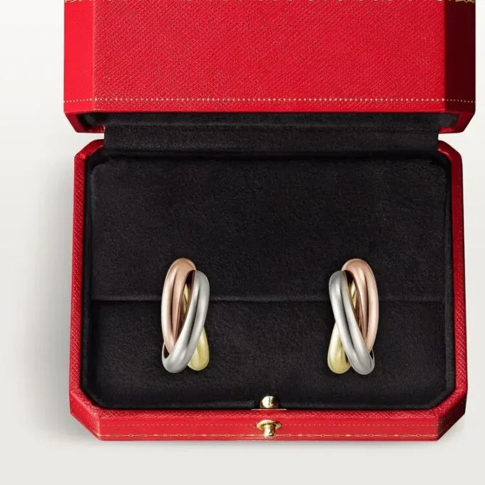 Trinity-Ohrringe aus dreifarbigem Gold | Cartier Us