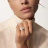Trinity-Ring, großes Modell, mit Pavé-Fassung
