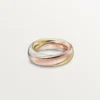 Trinity-Ring, halb pavé-besetzt