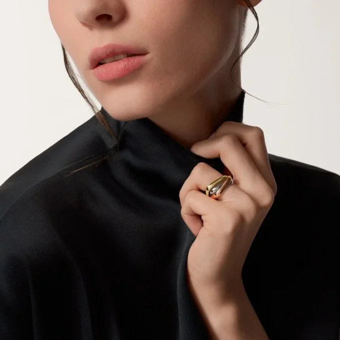Trinity-Ring, kissenförmig, klassisches Modell