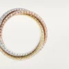 Trinity-Ring, klassisches Modell, mit Pavé-Fassung