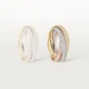 Trinity-Ring, klassisches Modell, mit Pavé-Fassung