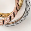 Trinity-Ring, Lack, Pavé