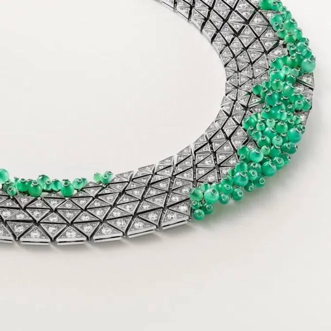 Cartier Libre Tuttitutti Halskette, Chrysopras