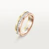 Vendome Louis Cartier Ehering, 4,8 mm Breite, pavé-besetzt