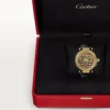 Weitere Panthere-Schmuck-Uhren – 41 mm, mechanisches Handaufzugswerk, 18 Karat Gelbgold, Diamanten, austauschbare Lederarmbänder – Cartier